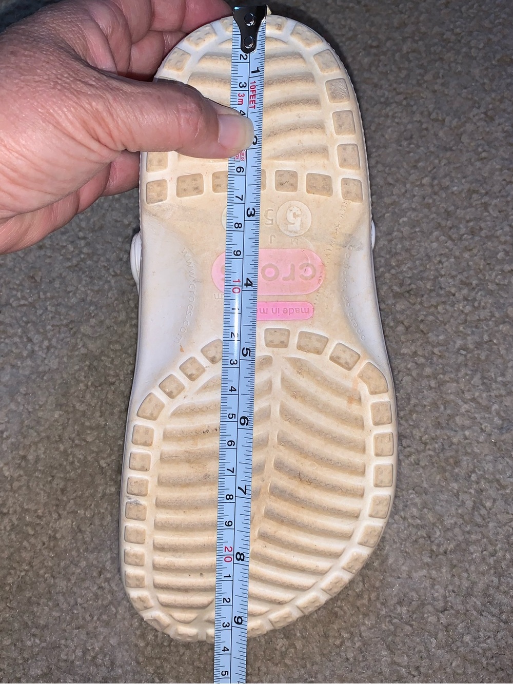 CROCS Classic Clog Women’s Size 7 - White - Picture 10 of 10